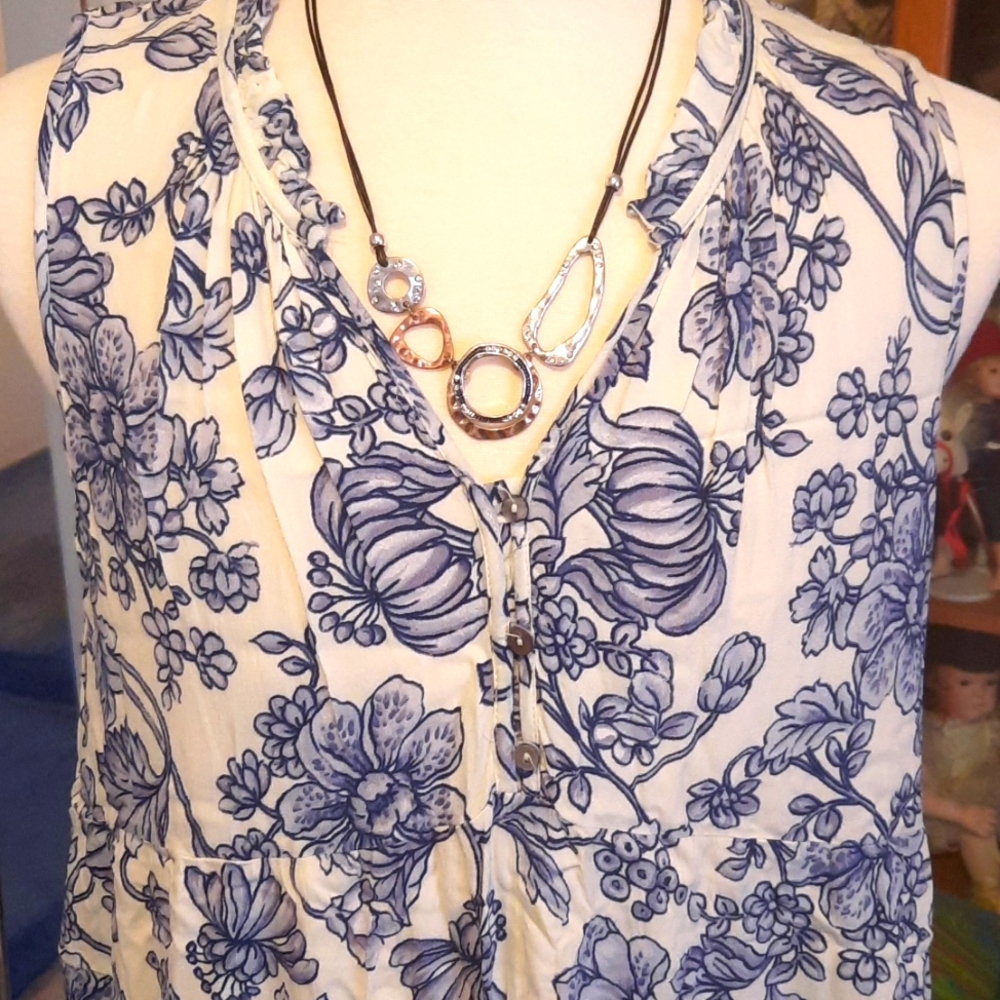 Womens tank style tunic blouse